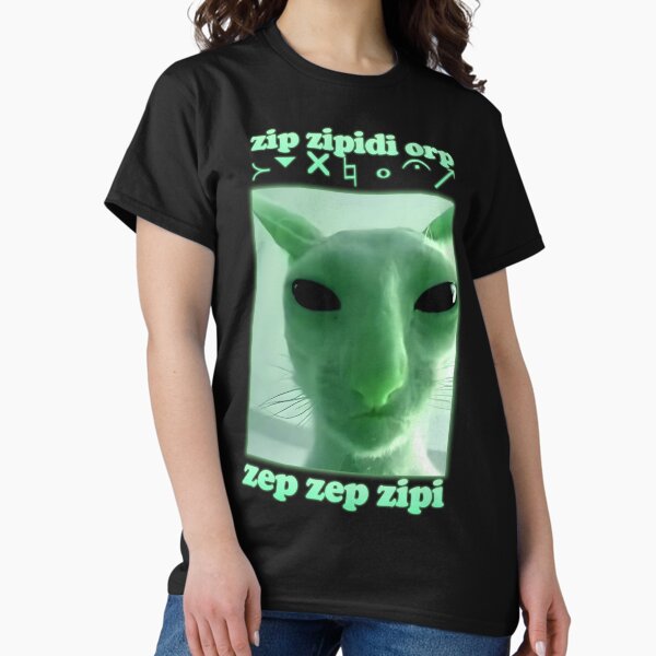 Item preview, Funny Alien Cat Brainrot Meme Gift designed and sold by MemishDesign.