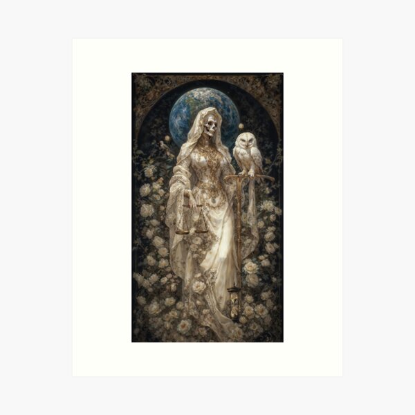 Item preview, White Santa Muerte designed and sold by AliceWhiteDF.