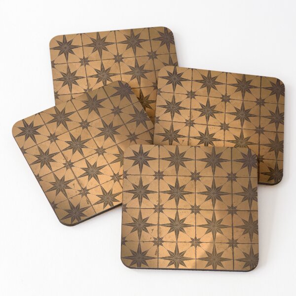 Item preview, Retro North Star floor tiles motifs  designed and sold by Ponted.