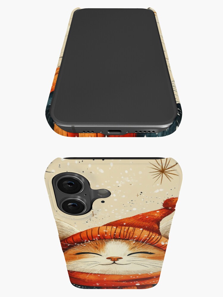 Thumbnail 3 of 4, iPhone Case, Christmas Cat designed and sold by Patricks-Art.