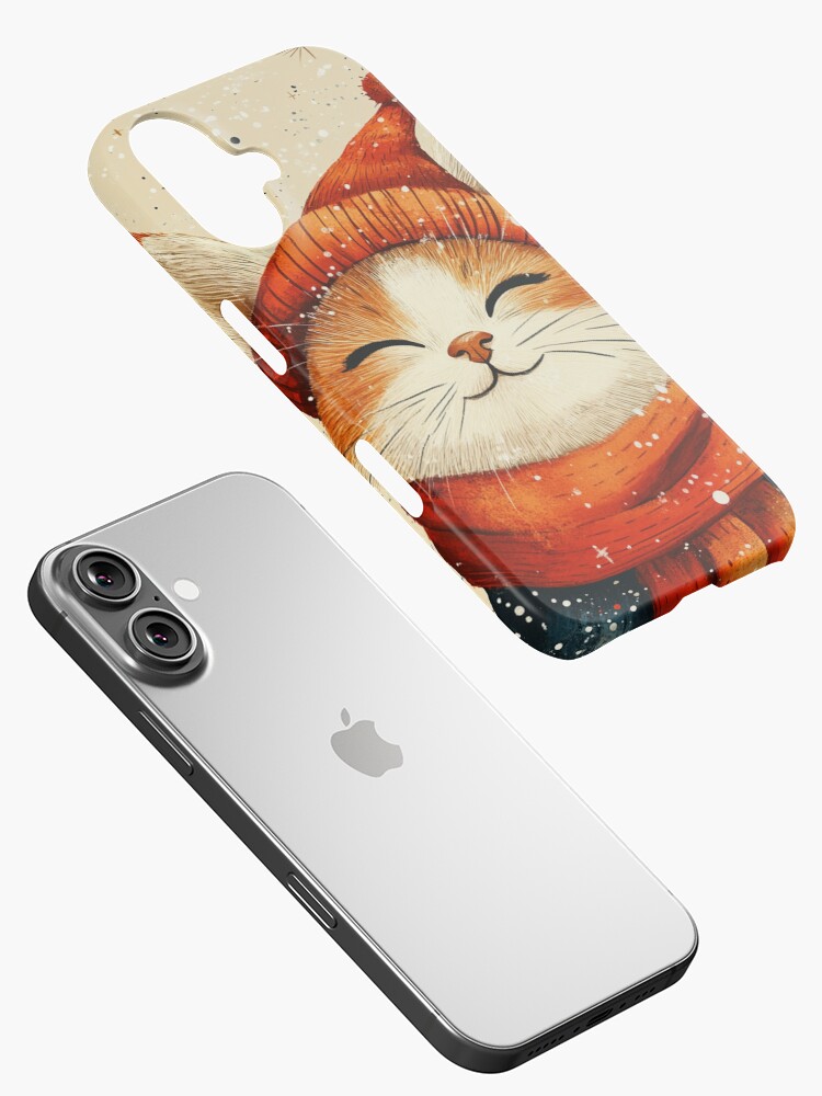 Thumbnail 2 of 4, iPhone Case, Christmas Cat designed and sold by Patricks-Art.