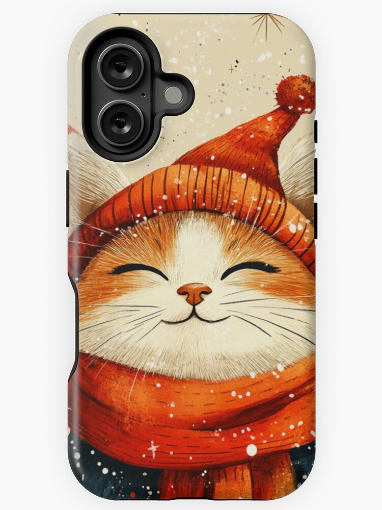 Thumbnail 1 of 4, iPhone Case, Christmas Cat designed and sold by Patricks-Art.