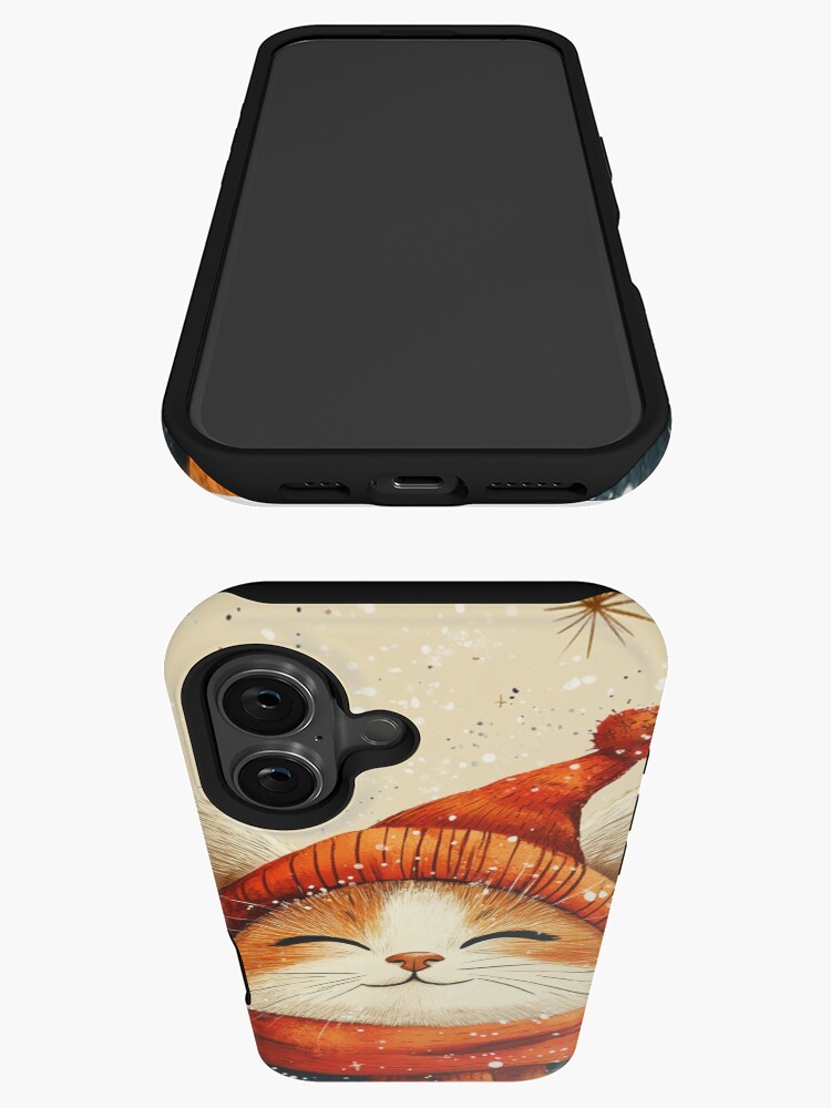 Thumbnail 3 of 4, iPhone Case, Christmas Cat designed and sold by Patricks-Art.