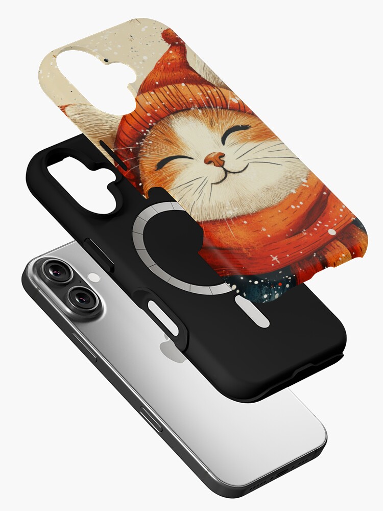 Thumbnail 2 of 4, iPhone Case, Christmas Cat designed and sold by Patricks-Art.