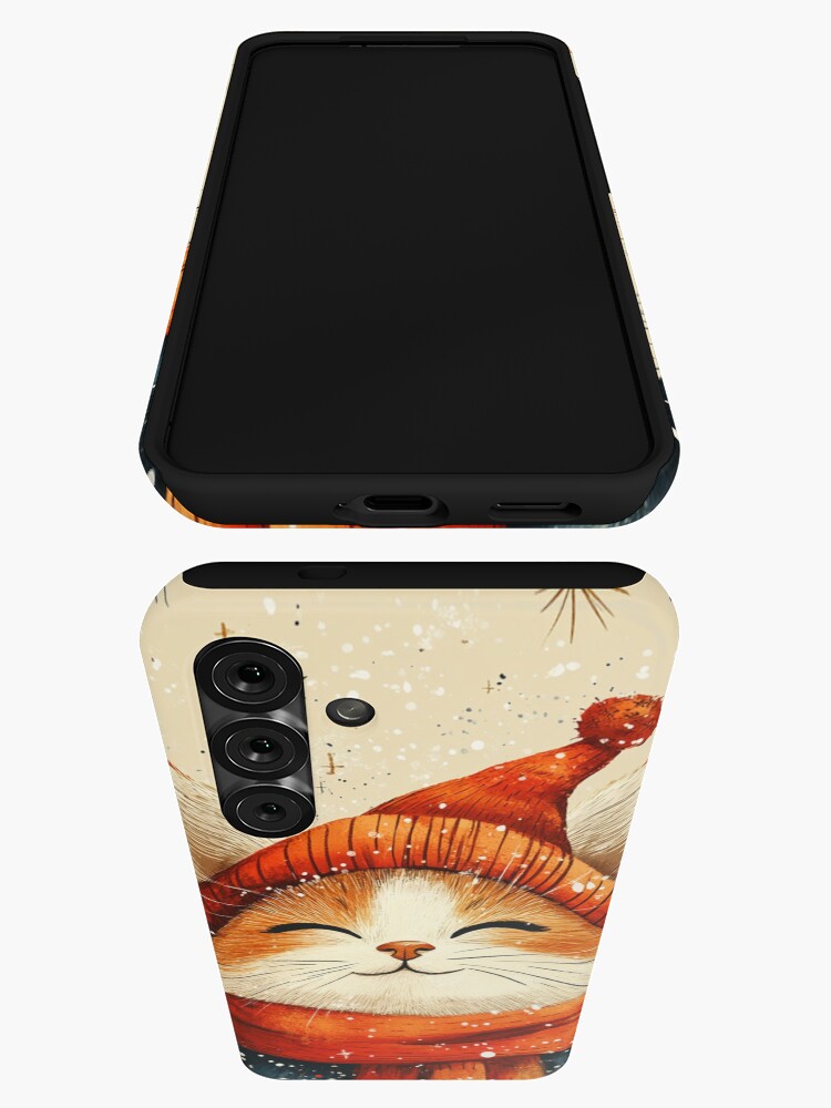 Thumbnail 3 of 4, Samsung Galaxy Phone Case, Christmas Cat designed and sold by Patricks-Art.