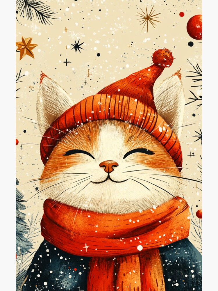 Thumbnail 4 of 4, Samsung Galaxy Phone Case, Christmas Cat designed and sold by Patricks-Art.