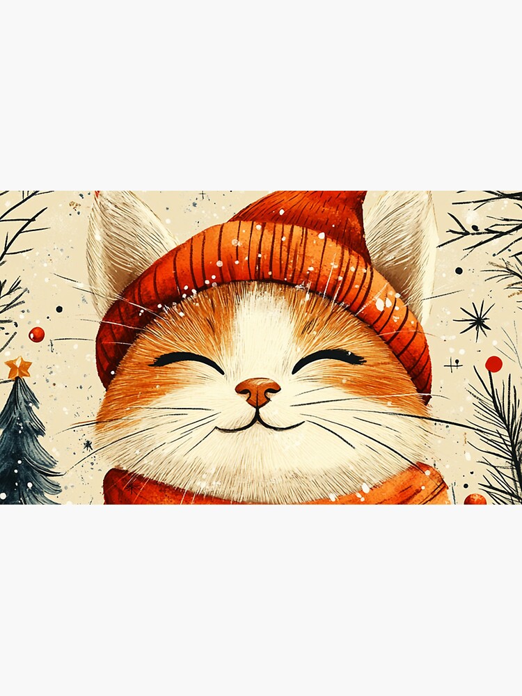 Thumbnail 6 of 6, Coffee Mug, Christmas Cat designed and sold by Patricks-Art.