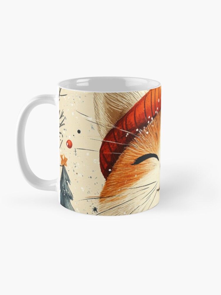 Thumbnail 3 of 6, Coffee Mug, Christmas Cat designed and sold by Patricks-Art.