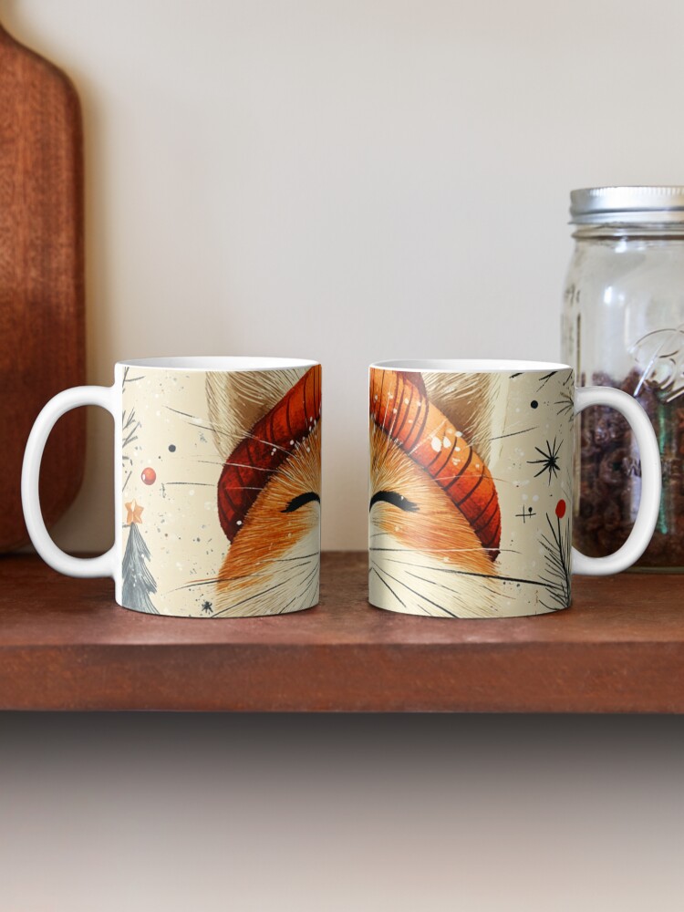 Thumbnail 2 of 6, Coffee Mug, Christmas Cat designed and sold by Patricks-Art.