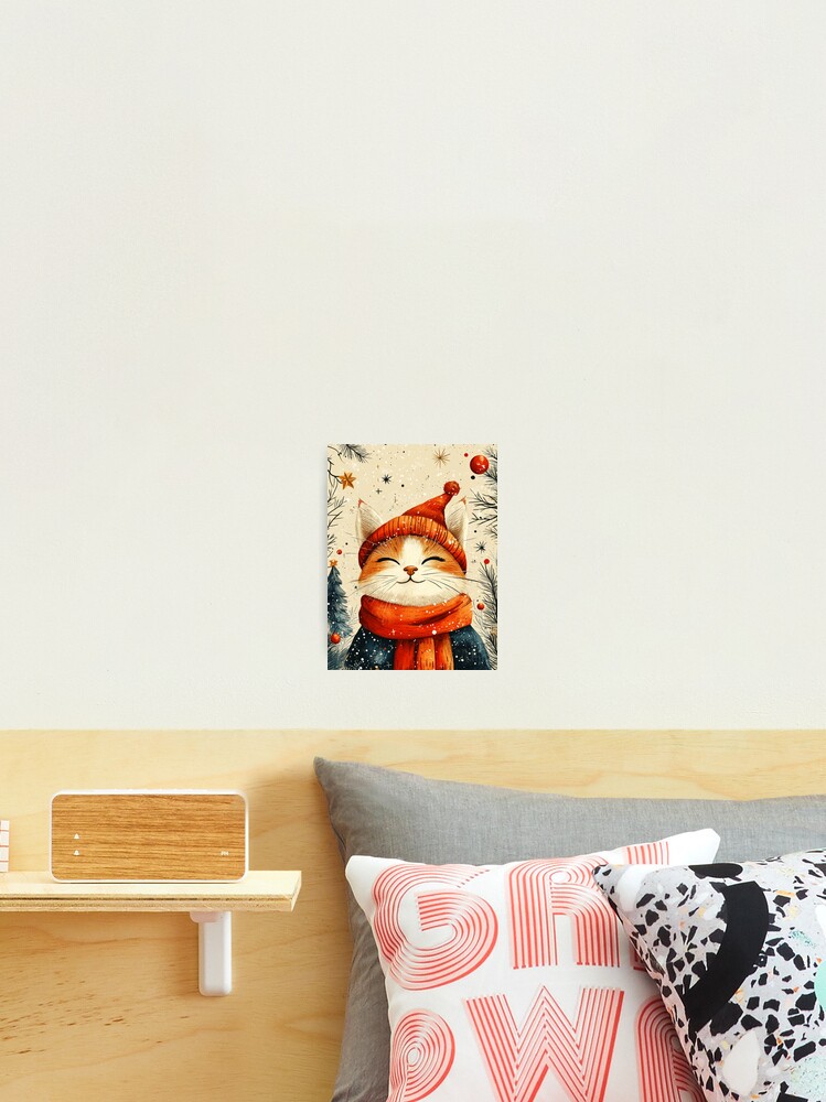 Thumbnail 2 of 3, Photographic Print, Christmas Cat designed and sold by Patricks-Art.