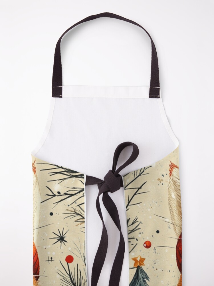Thumbnail 5 of 6, Apron, Christmas Cat designed and sold by Patricks-Art.