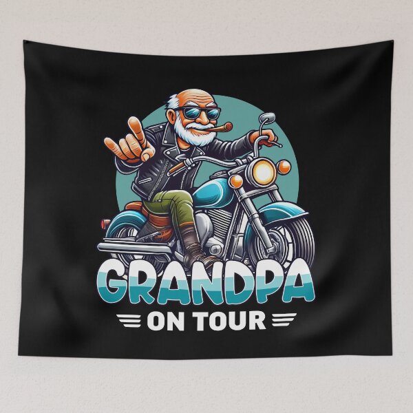 Item preview, Cool Grandpa on Motorcycle Tour Adventure designed and sold by Infinitee8hirts.