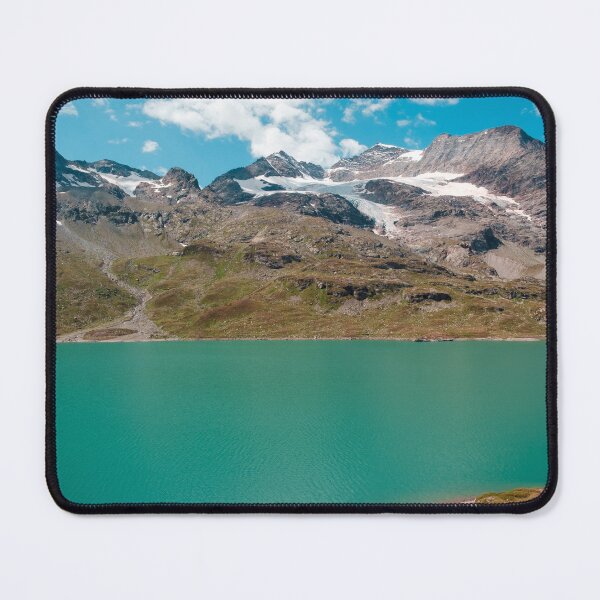 Item preview, scenic view of lago bianco and vadret dal cambrena glacier from bernina pass designed and sold by svanaerschot.