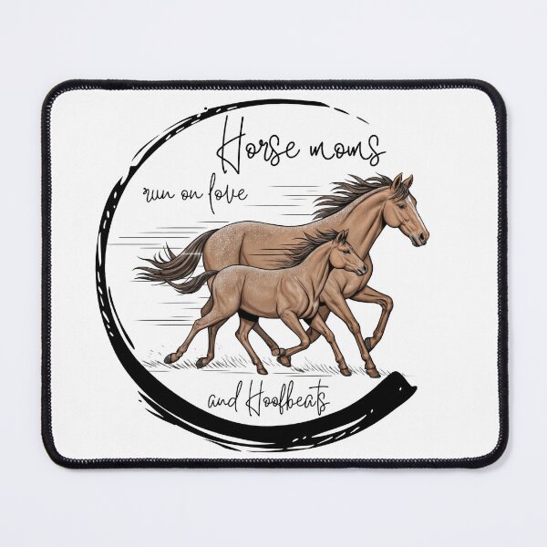 Item preview, Horse moms run on love and hoofbeats t-shirt designed and sold by DarBYZimb.