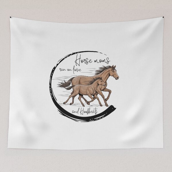 Item preview, Horse moms run on love and hoofbeats t-shirt  designed and sold by DarBYZimb.