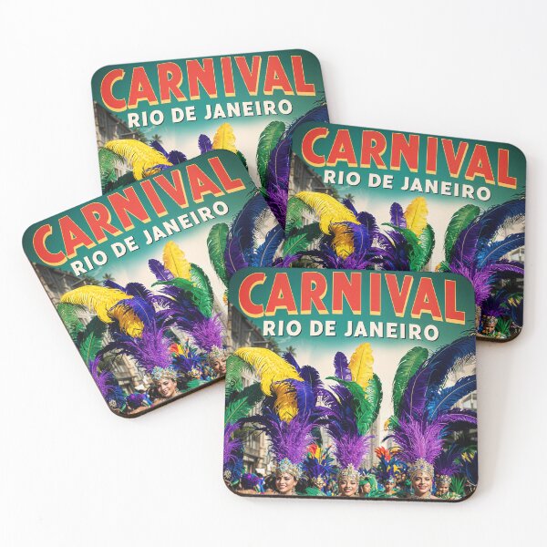 Item preview, Vintage Carnival in Rio Illustration | Brazilian Festival Art designed and sold by Ceemko's Vintage Corner.