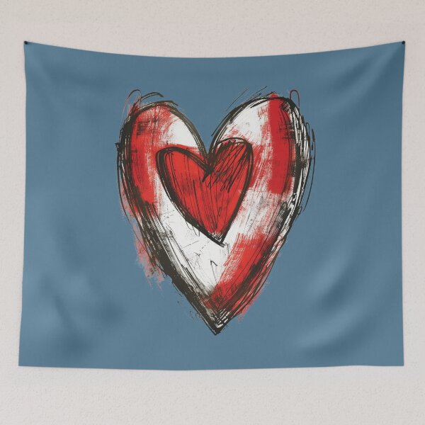 Item preview, OH CANADA Love Heart hand drawn best seller designed and sold by NikoDeeko.