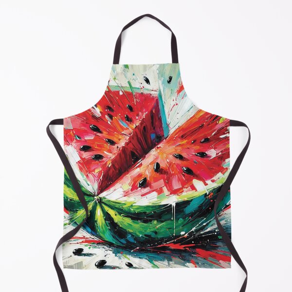 Item preview, abstract painting of a halved watermelon designed and sold by Random Designs.