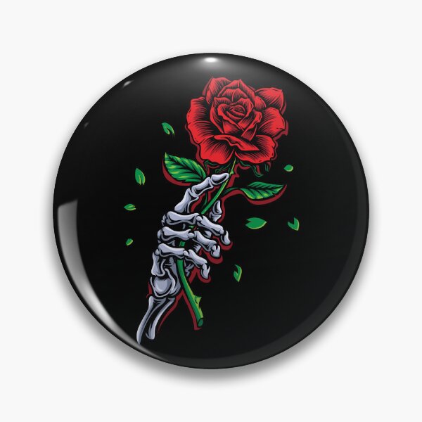Item preview, Skeleton Hand Red Rose Flower designed and sold by Blok45.