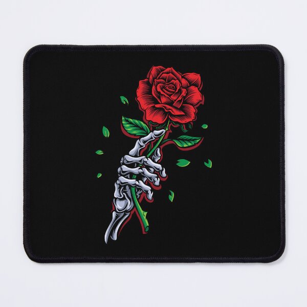 Item preview, Skeleton Hand Red Rose Flower designed and sold by Blok45.
