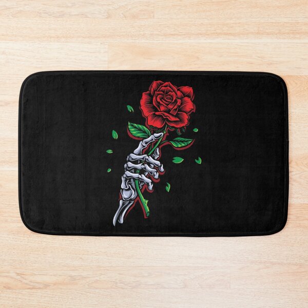 Item preview, Skeleton Hand Red Rose Flower designed and sold by Blok45.
