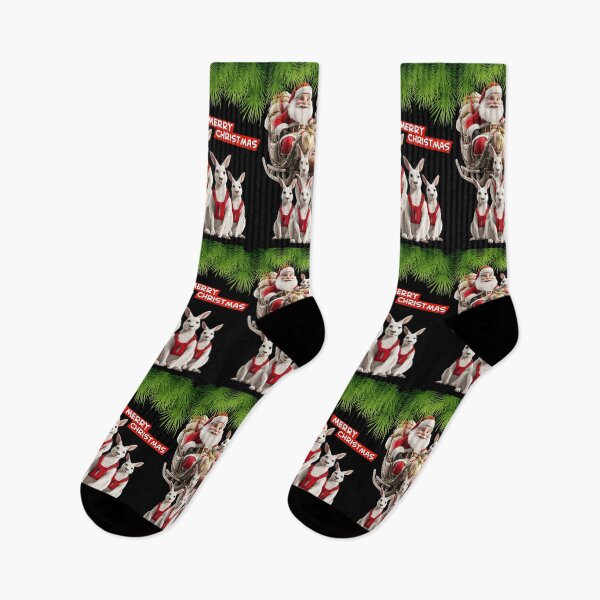Item preview, Merry Christmas Santa and White Kangaroos Boomers 2 designed and sold by Designed-By-KC.