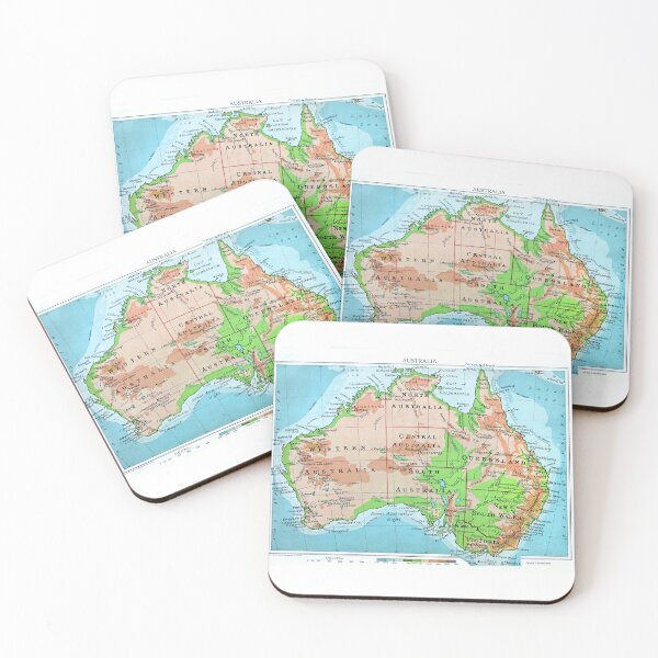 Item preview, Australia of Old. A restored map designed and sold by JonDelorme.
