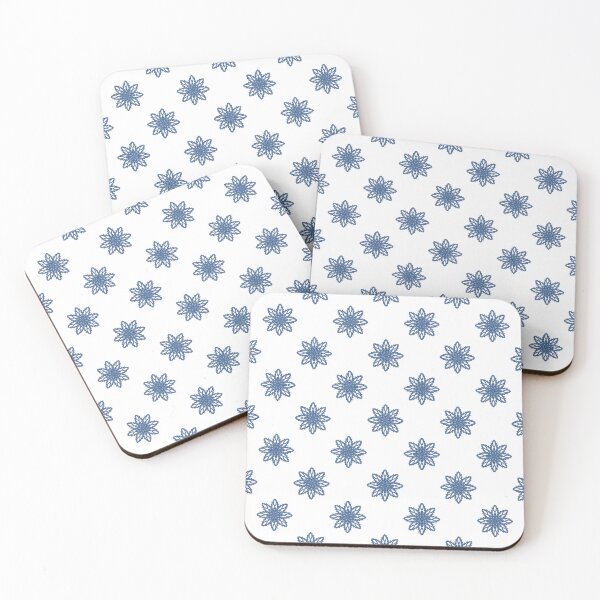 Item preview, Pattern of blue snowflakes "Inspiration" designed and sold by Cherevan.