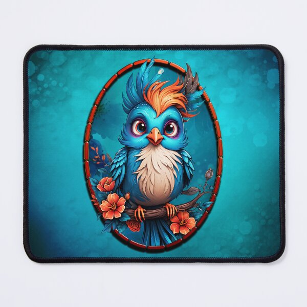 Item preview, Vibrant blue bird in a cartoon style  designed and sold by nicky2342.