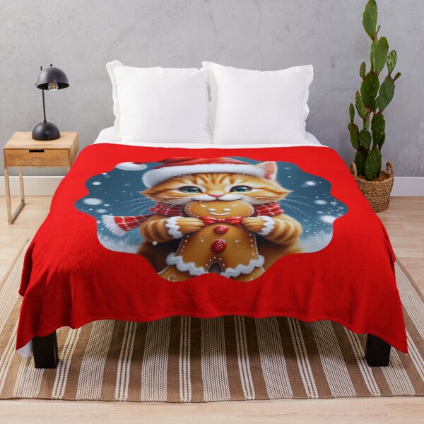 Item preview, Cat and Gingerbread Christmas designed and sold by JustCrazyPigeon.
