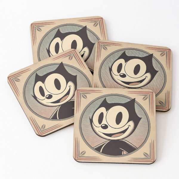 Item preview, Vintage Cartoon Cat Illustration – Retro Character Design designed and sold by Gold Turtle  Lina.