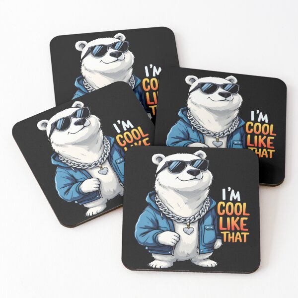 Item preview, I'm Cool Like That Hiphop Polar Bear  designed and sold by AlphaTeez.