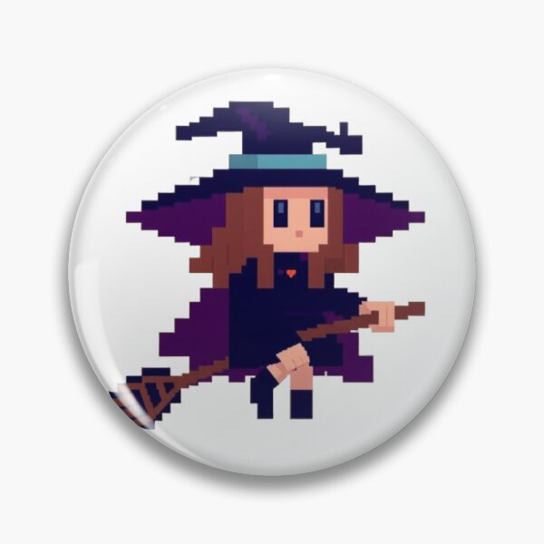 Item preview, 8 Bit Witch designed and sold by Chocobo Charm Emporium.