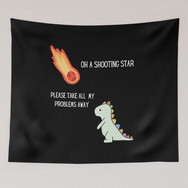 Item preview, Dinosaur's Wish on a Shooting Star designed and sold by Weargod.