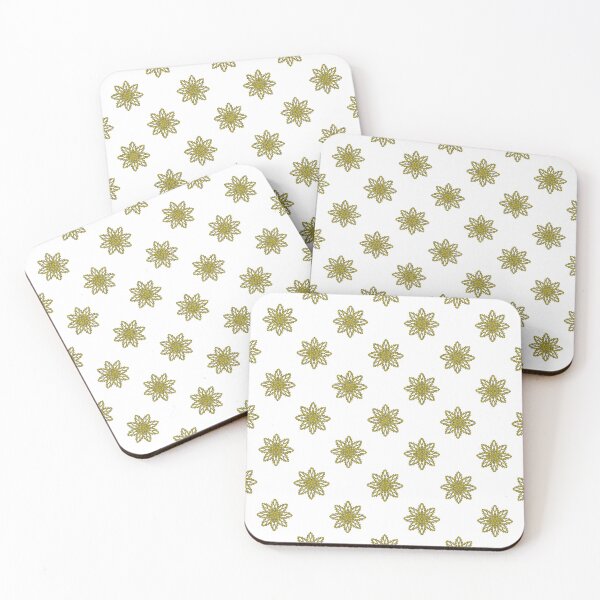 Item preview, Pattern of yellow snowflakes "Inspiration" designed and sold by Cherevan.