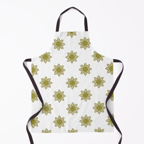 Item preview, Pattern of yellow snowflakes "Inspiration" designed and sold by Cherevan.