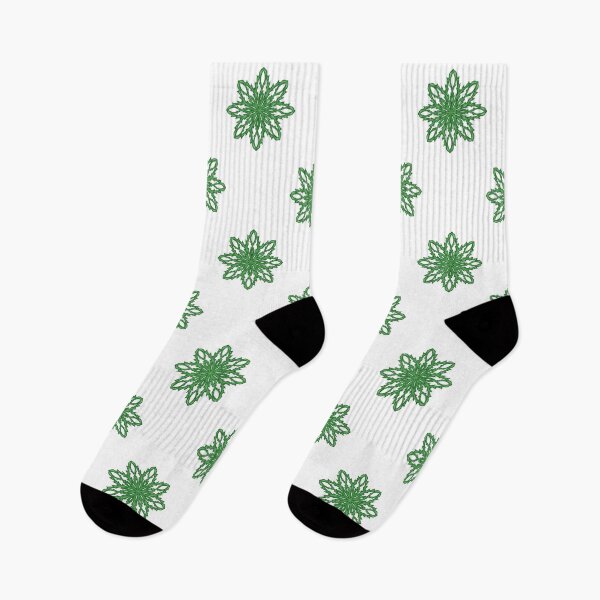 Item preview, Pattern of green snowflakes "Inspiration" designed and sold by Cherevan.