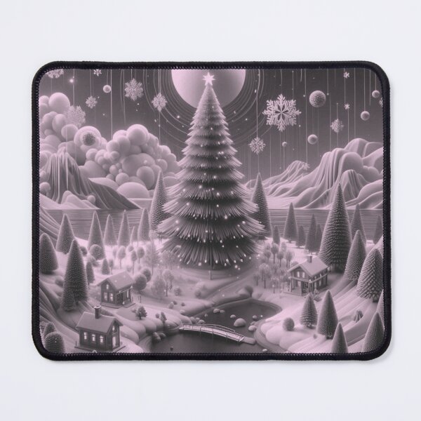 Item preview, Monochrome Winter Landscape - Minimalist Christmas Design designed and sold by choder61.