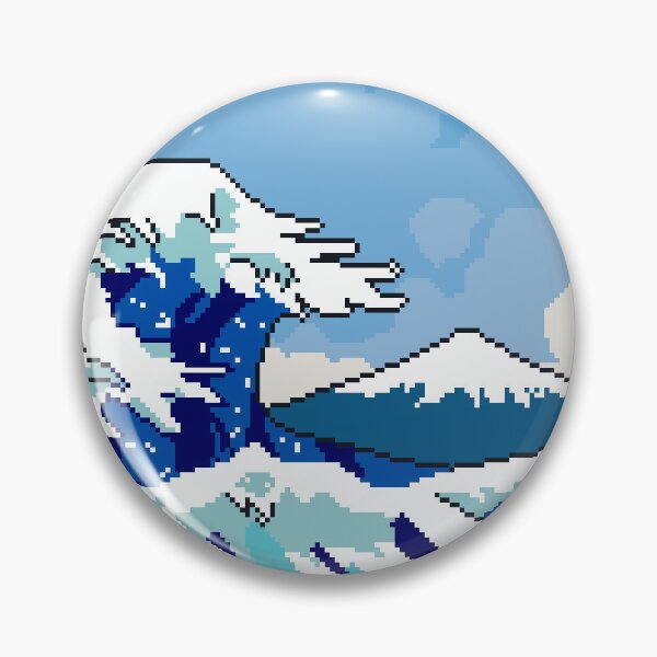 Item preview, Kanagawa Waves Japan Pixel designed and sold by Ekira Pop Pixel.