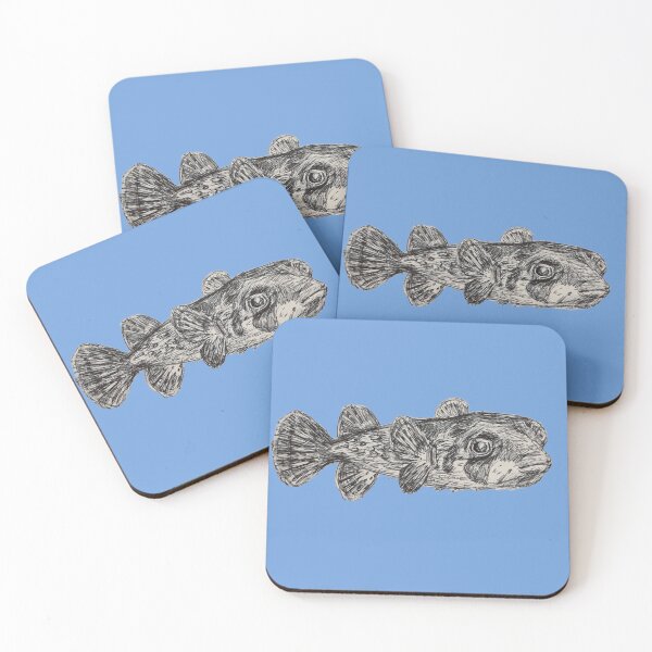 Item preview, Pufferfish pen illustration  designed and sold by Liz HL Art Shop.