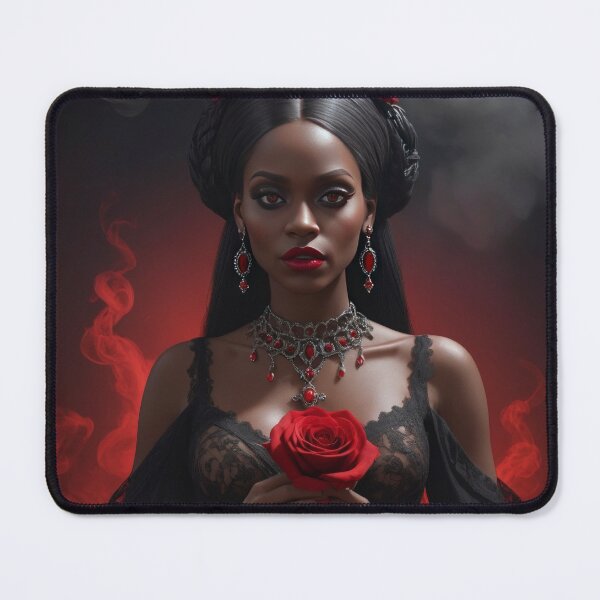 Item preview, Halloween Gothic Afro Woman With Red Roses,Halloween Gothic Woman ,Halloween Season, halloween pumpkin designed and sold by Expressions-Sel.