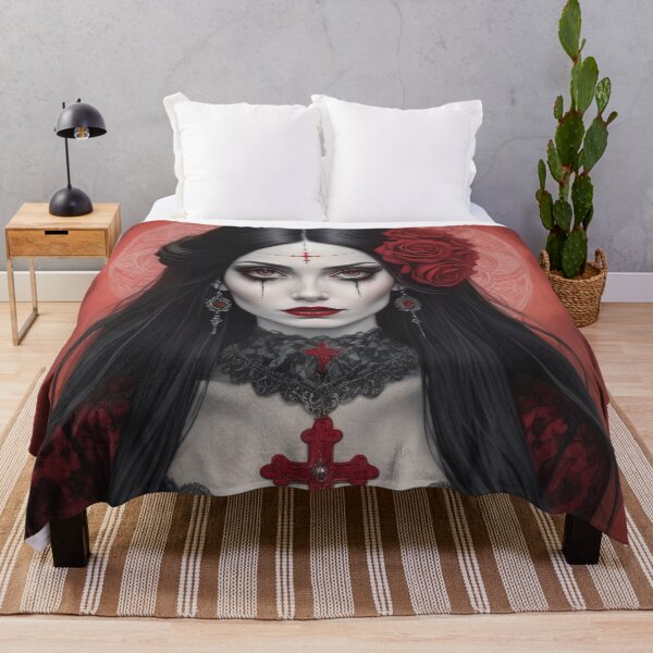 Item preview, Halloween Gothic Woman With Red cross,Halloween Gothic Woman ,Halloween Season, halloween pumpkin designed and sold by Expressions-Sel.