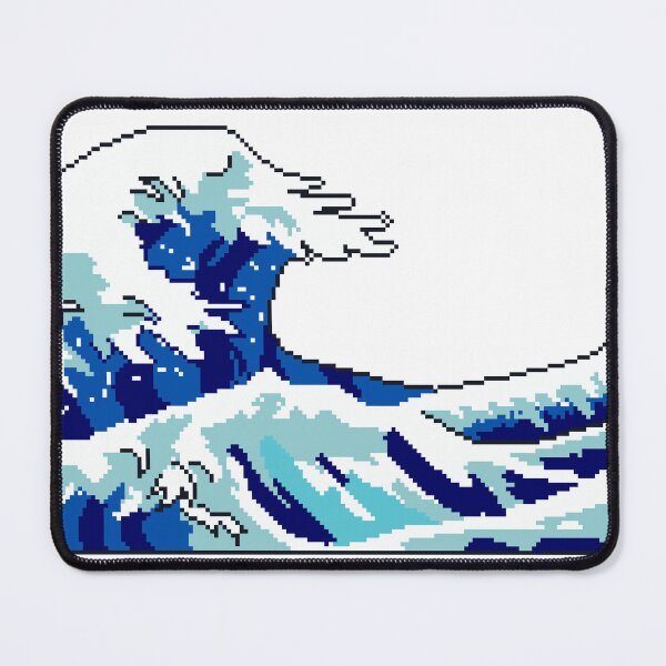 Item preview, kanagawa waves Pixel art designed and sold by Ekira Pop Pixel.