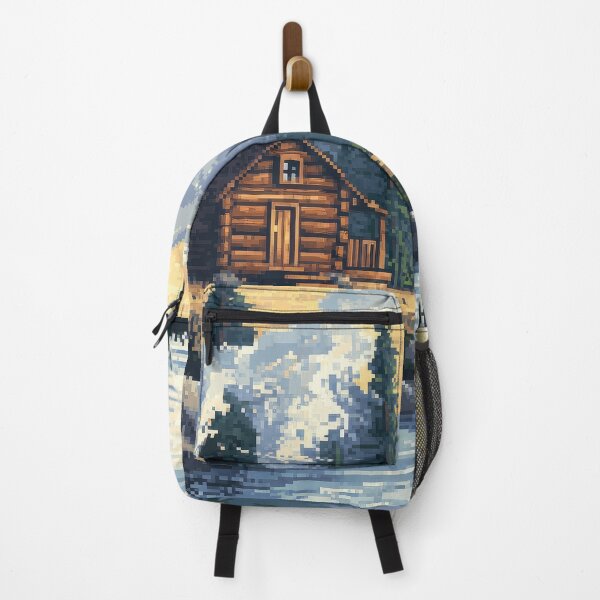 Item preview, Pixelart, hut in the mountains designed and sold by Mauswohn.