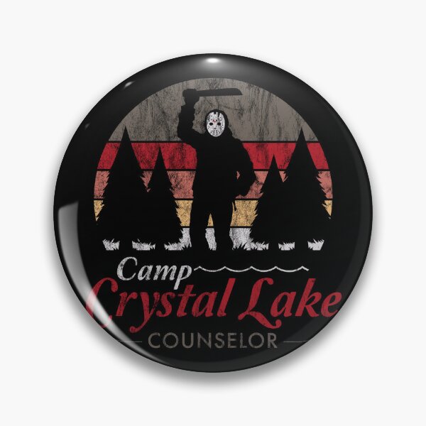 Artikelvorschau, Besuchen Sie Crystal Lake - Vintage Distressed Slasher Horror - Camp Counselor entworfen und verkauft von Nemons.