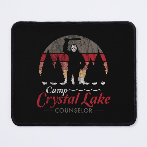 Item preview, Visit Crystal Lake - Vintage Distressed Slasher Horror - Camp Counselor designed and sold by Nemons.