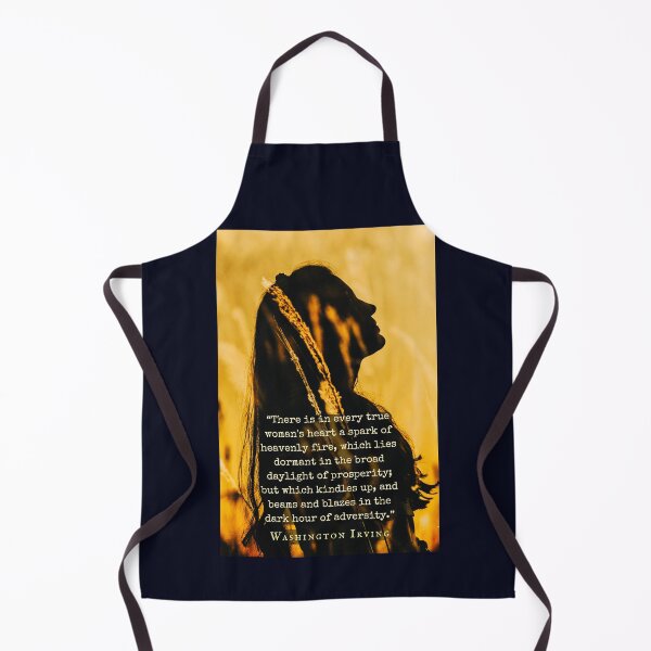 Item preview, Washington Irving quote: “There is in every true woman's heart a spark of heavenly fire, which lies dormant in the broad daylight of prosperity.." designed and sold by artbleed.