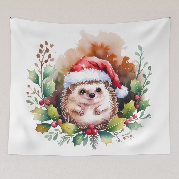 Artikelvorschau, Igel Weihnachten entworfen und verkauft von Angry Swan Designs.