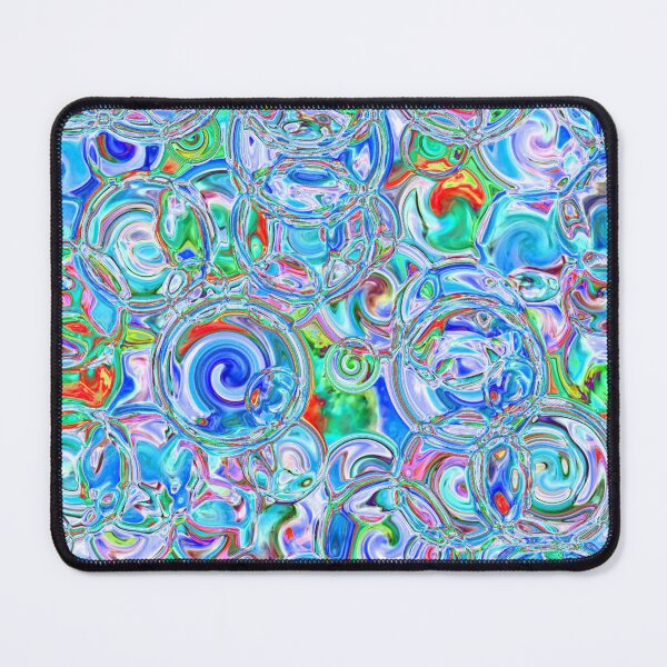 Item preview, Mixed Light Blues Hydrangea Petals in Fractal Circles designed and sold by SXW Designs.