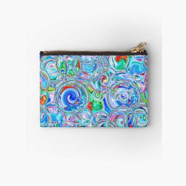 Item preview, Mixed Light Blues Hydrangea Petals in Fractal Circles designed and sold by SXW Designs.